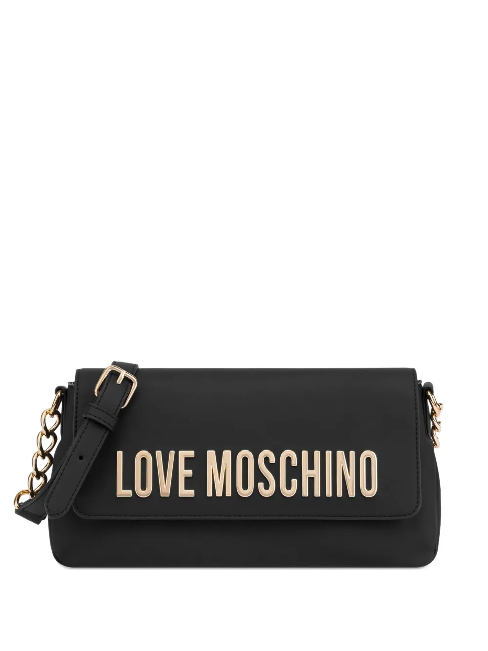 

Плечевая сумка на цепочке Love Moschino, черный