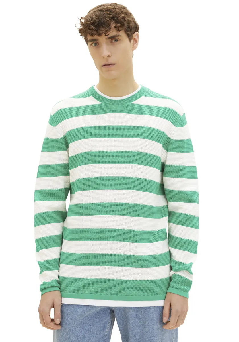 

Джинсовый вязаный свитер TOM TAILOR Tom Tailor Denim, белый