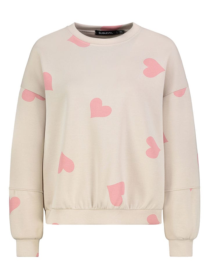

Толстовка Sublevel, бежевый/розовый