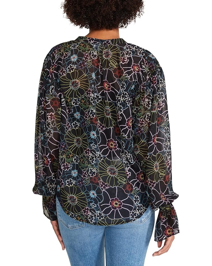 

Блуза Steve Madden Camella Blouse, черный мульти