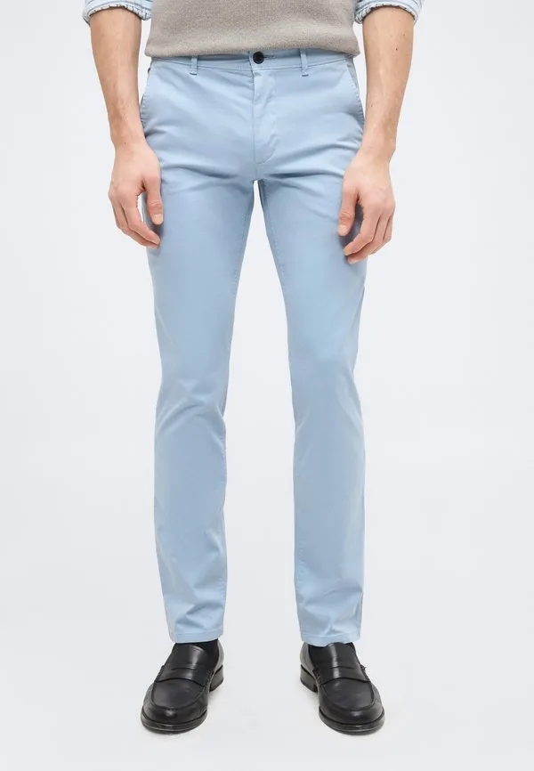 Узкие брюки чинос Boss, Light Pastel Blue — фото 3