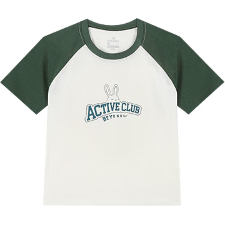 

361° Футболка Women's Cream White/Cloud Gate Green, Белый, 361° Футболка Women's Cream White/Cloud Gate Green