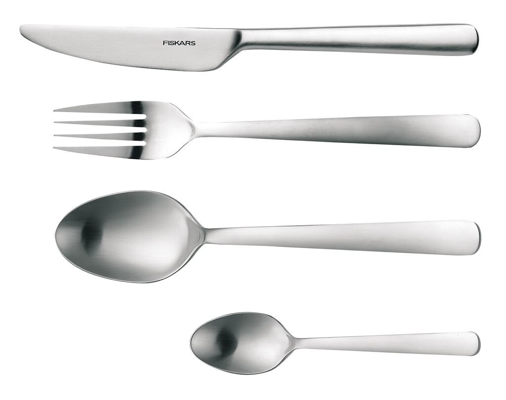 

Набор столовых приборов Fiskars FF, 24 предмета, матовый, 856224, серебро