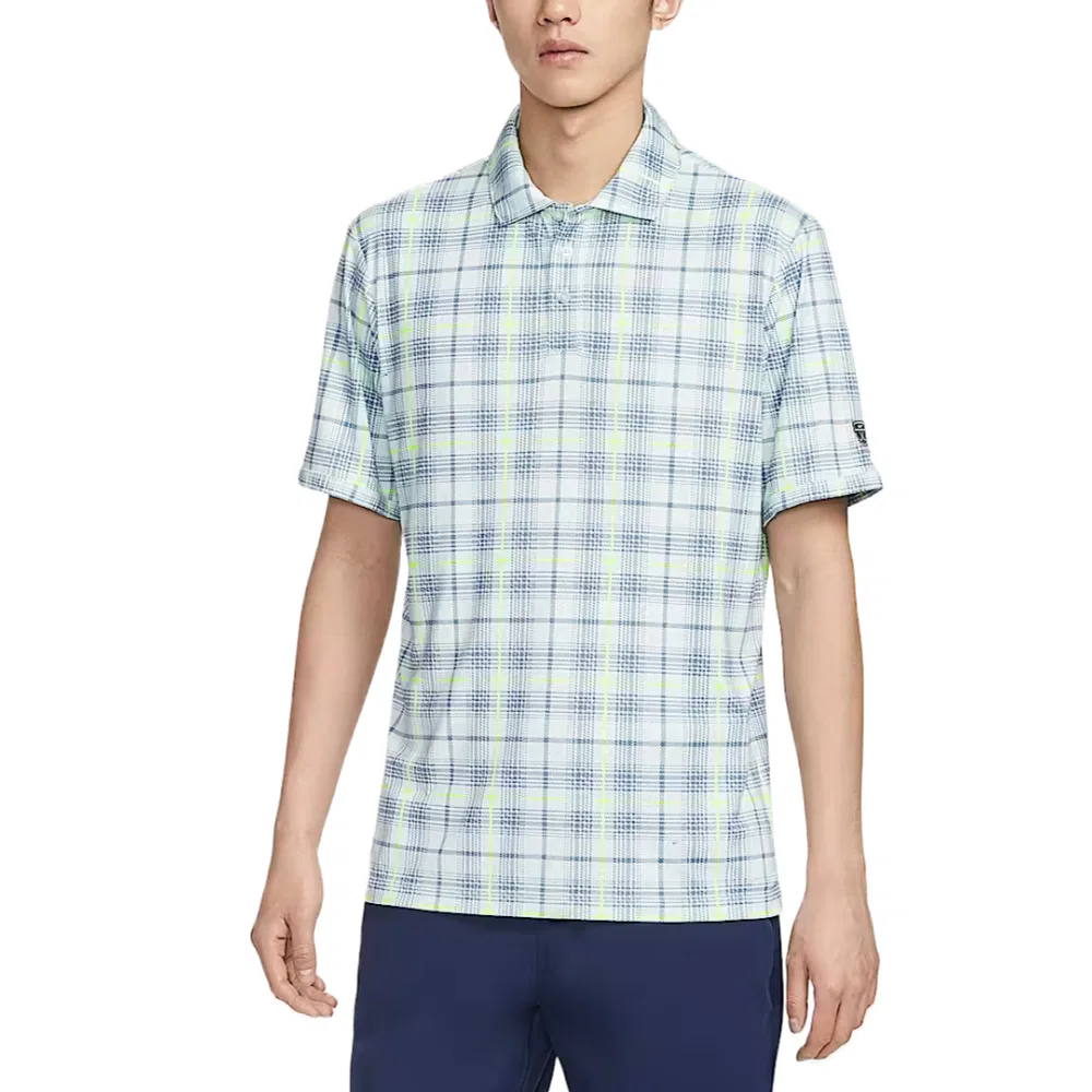 Мужское поло для гольфа Dri-FIT Tartan Nike, Slight Green