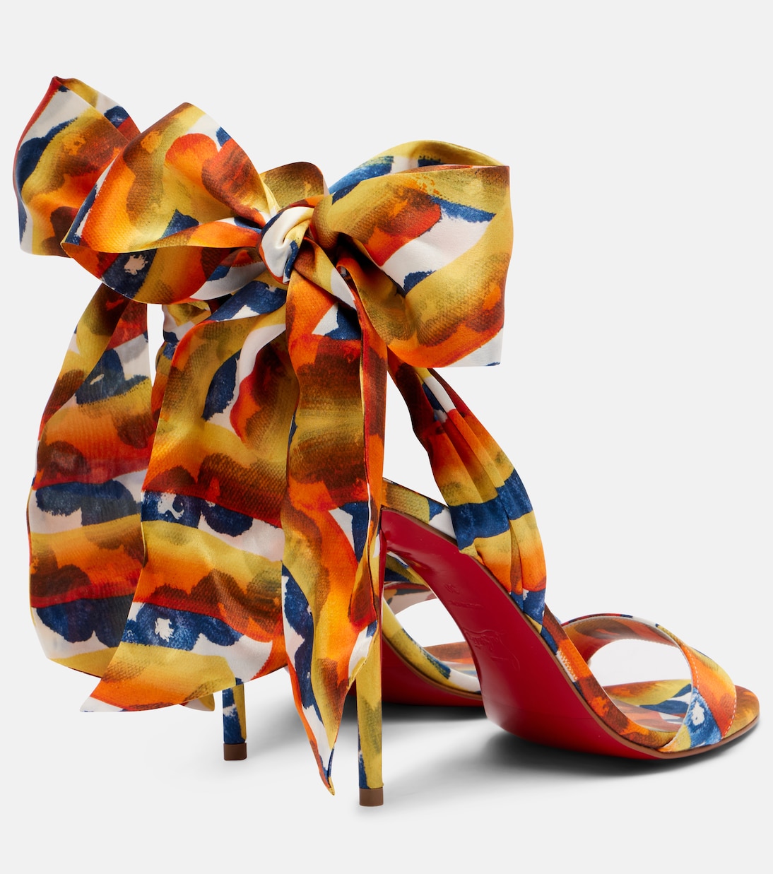 Сандалии Miss Z Sandal Du Désert 100 Christian Louboutin, Multi Magma/Lin Multi Magma — фото 2