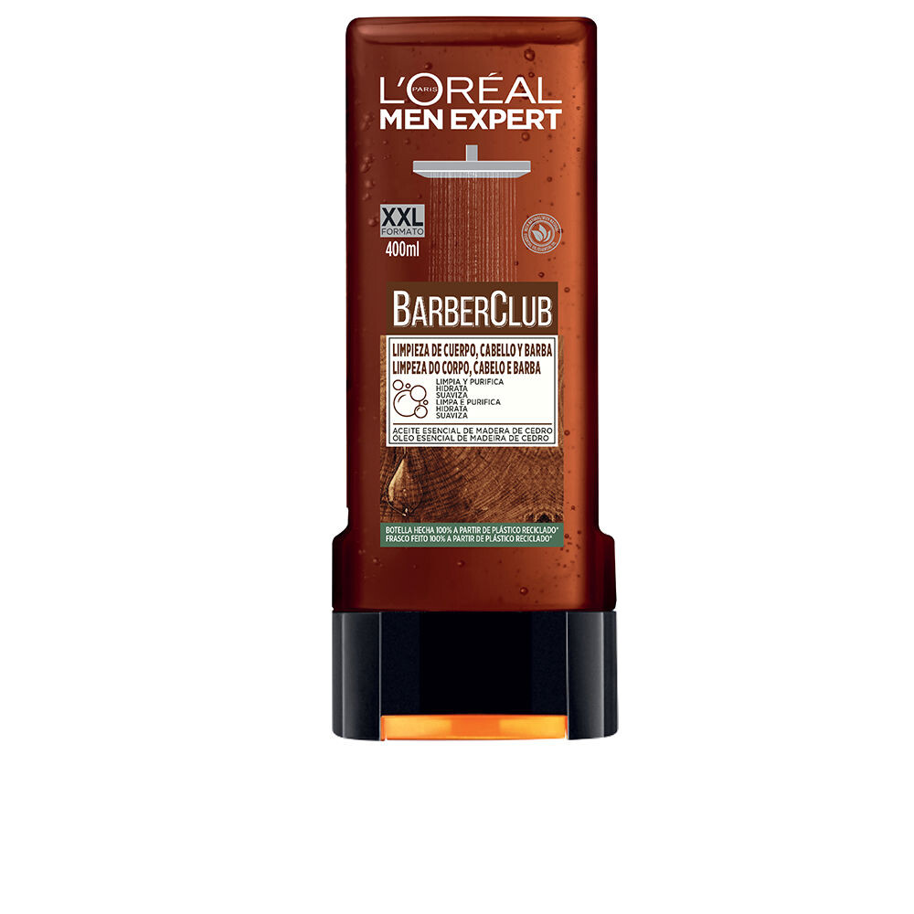 

Гель для ухода за бородой Men expert barber club gel ducha aceite esencial L'oréal parís, 400 мл