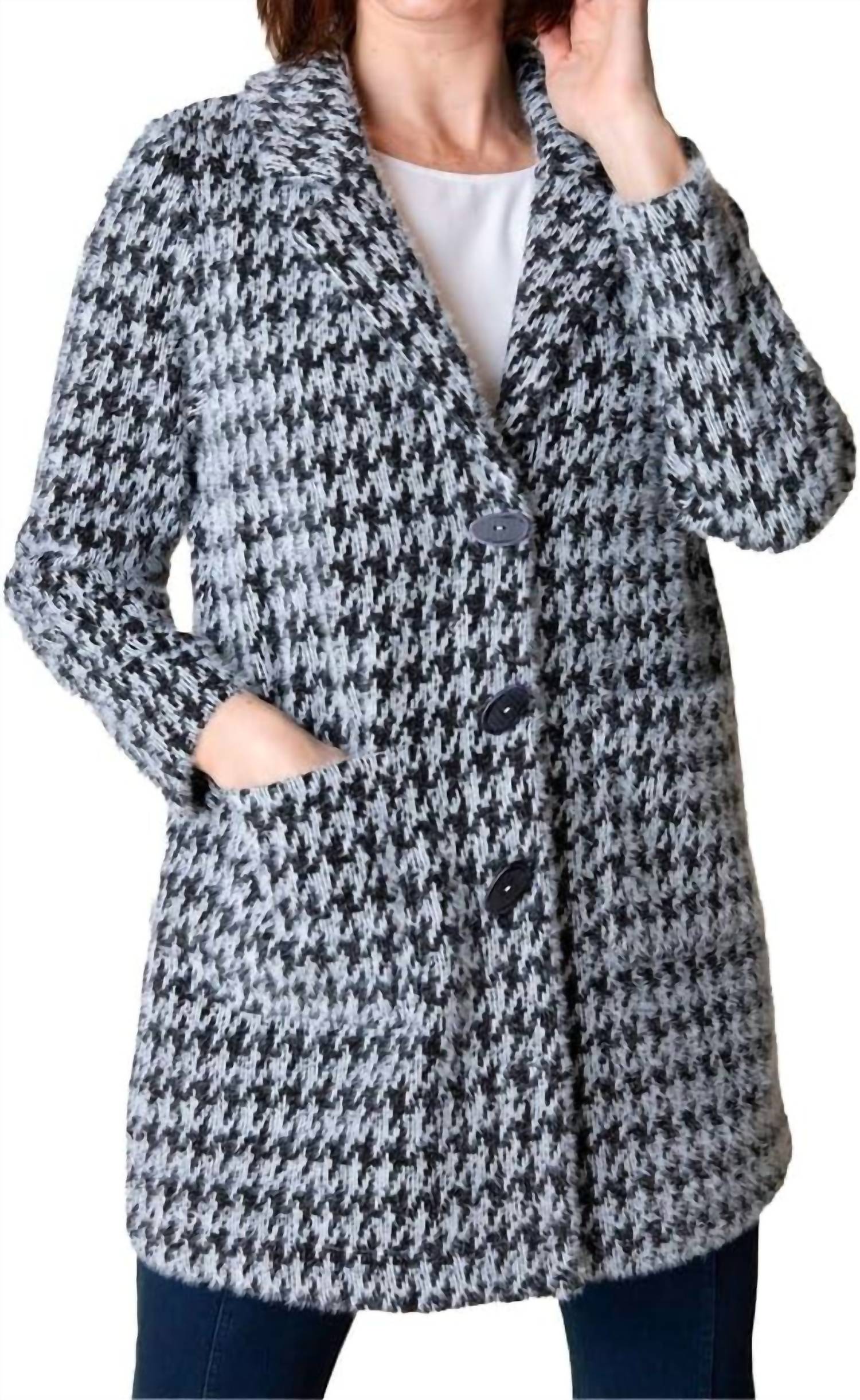 

Свитер-пальто черное Habitat