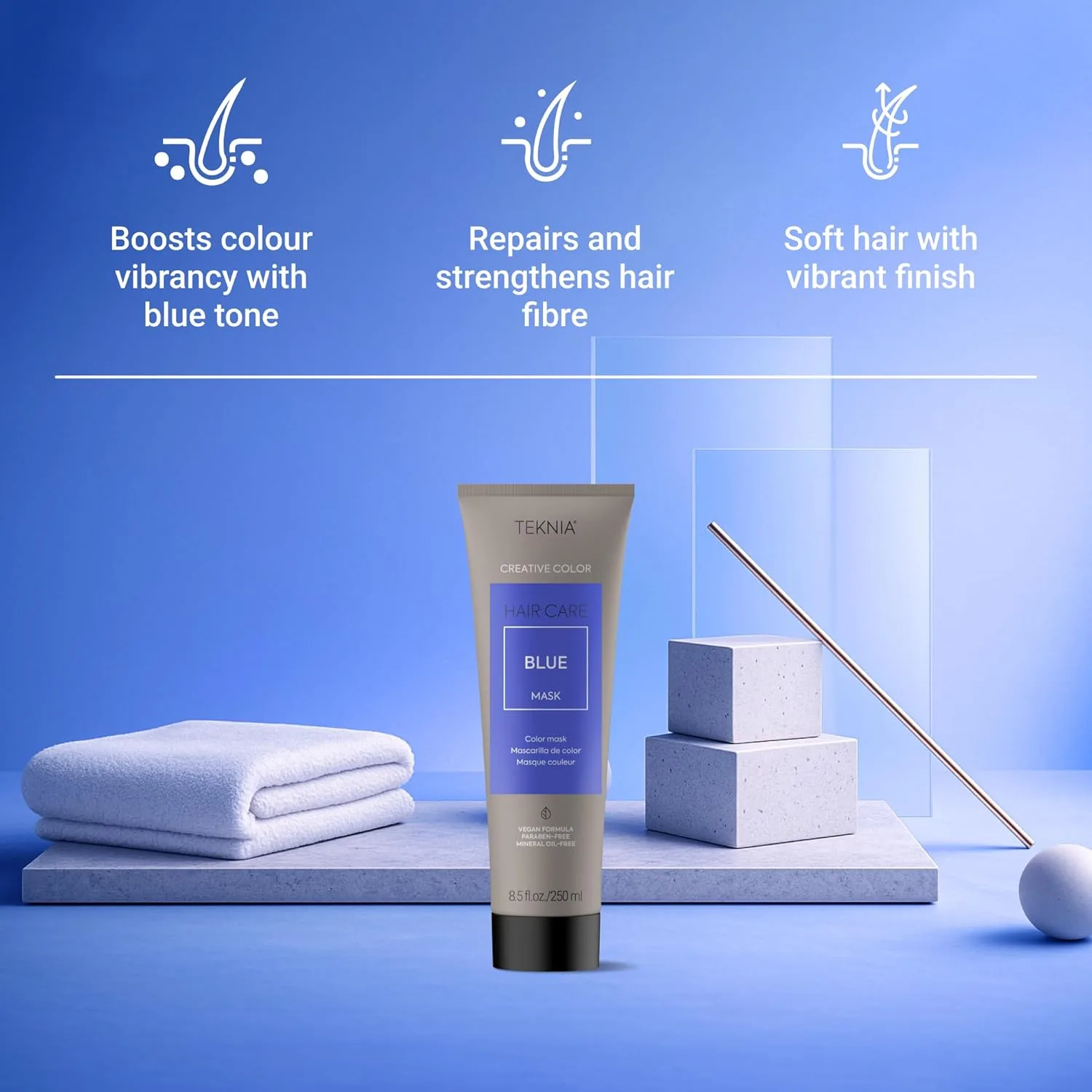 Маска для волос LAKMÉ Teknia Color Refresh, маска для окрашивания волос., Blue — фото 3