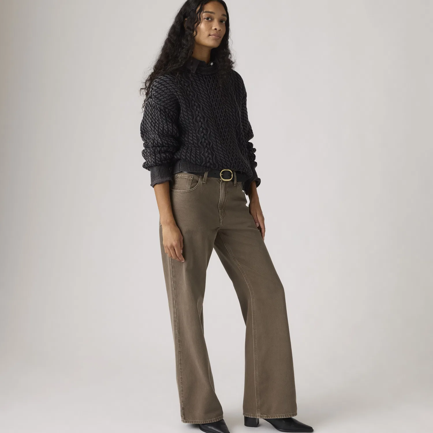 Свитер с круглым вырезом от Лейлы Кейбл Levi's, Black — фото 2