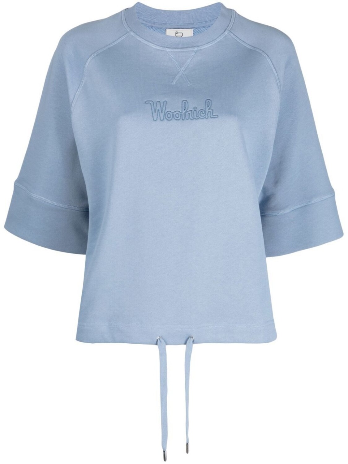 

Woolrich футболка с кулиской и логотипом, синий