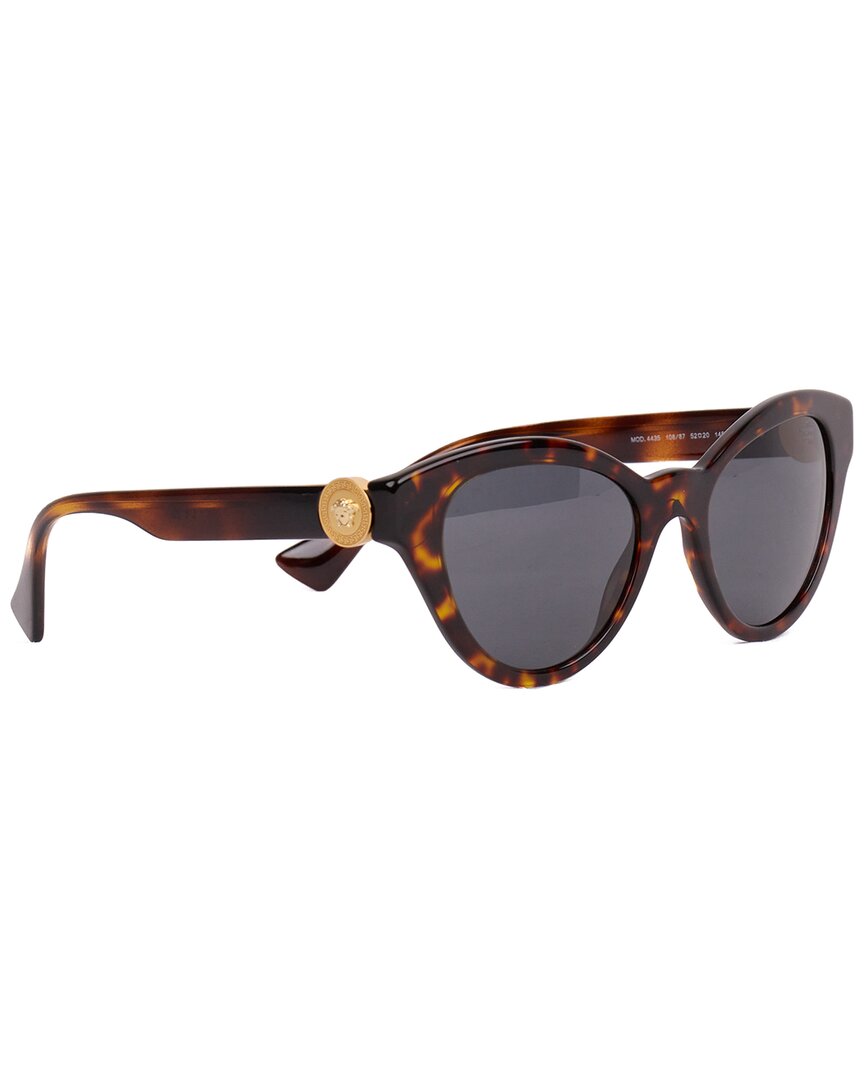 

Женские солнцезащитные очки Versace 52 мм, цвет dark havana