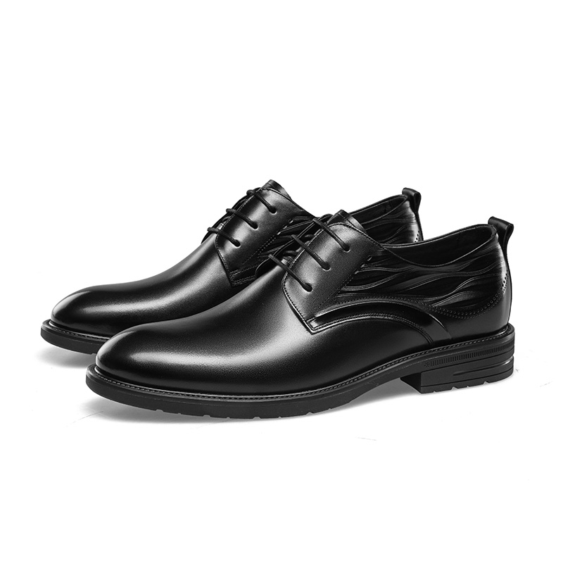KANGNAI Мужские туфли Low top черные/коричневые — фото 4