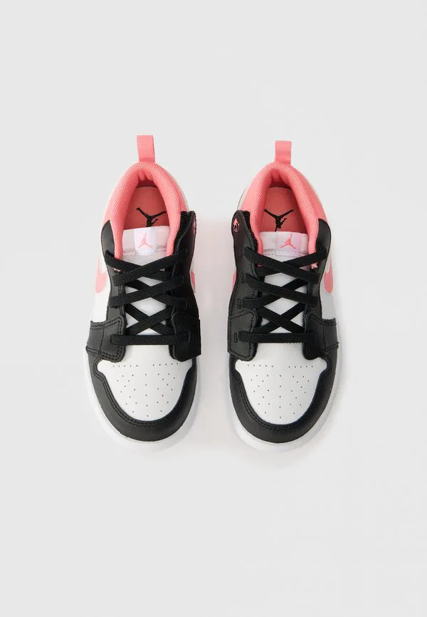 Низкие альтернативные детские туфли Jordan, Black/Pink Gaze/White — фото 4