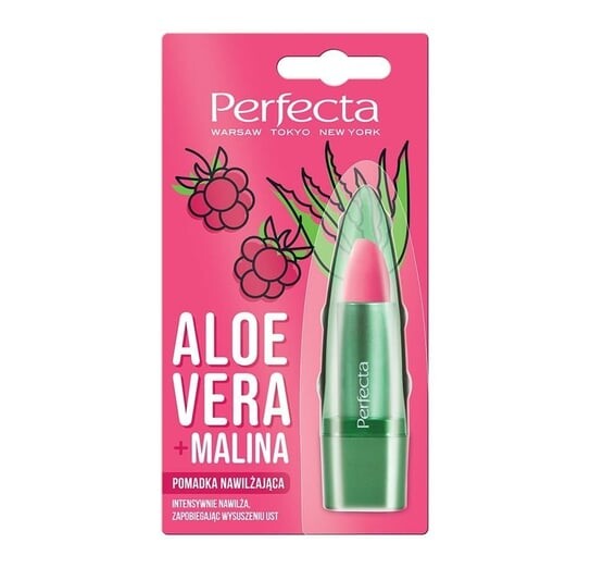 

Алоэ Вера, увлажняющая помада малина, 5 г Perfecta