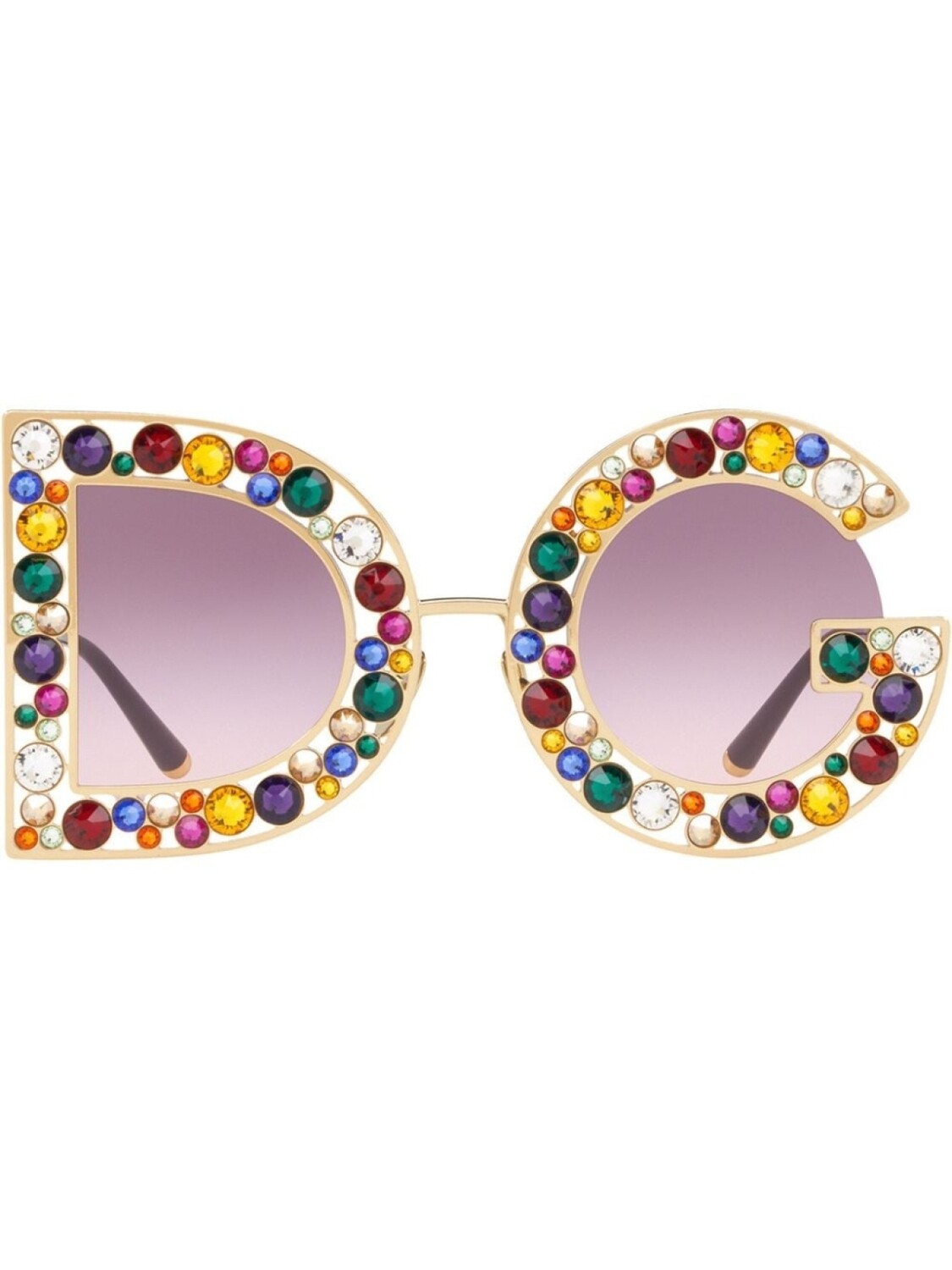 

Dolce & Gabbana Eyewear солнцезащитные очки с кристаллами, фиолетовый
