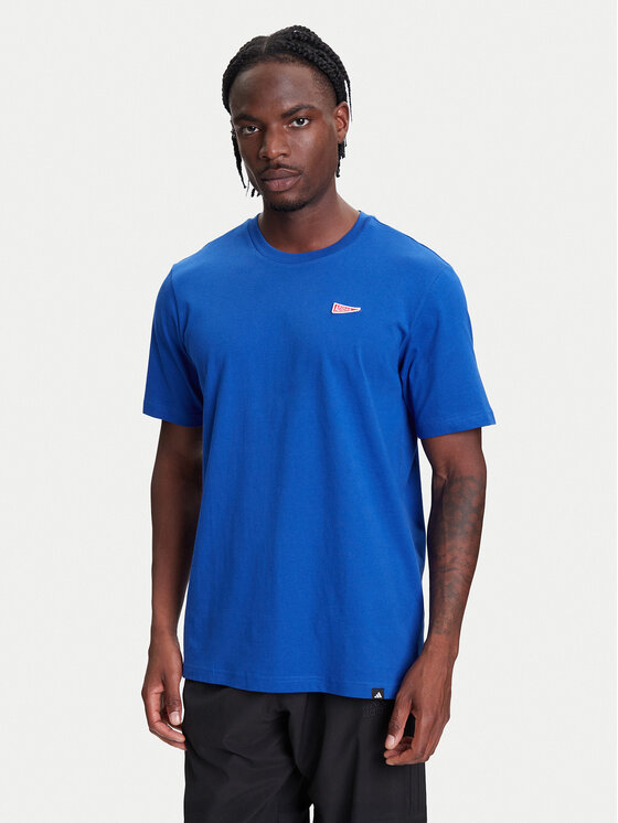 

Футболка обычного кроя Pennant Trim Graphic JL9227 Adidas, синий