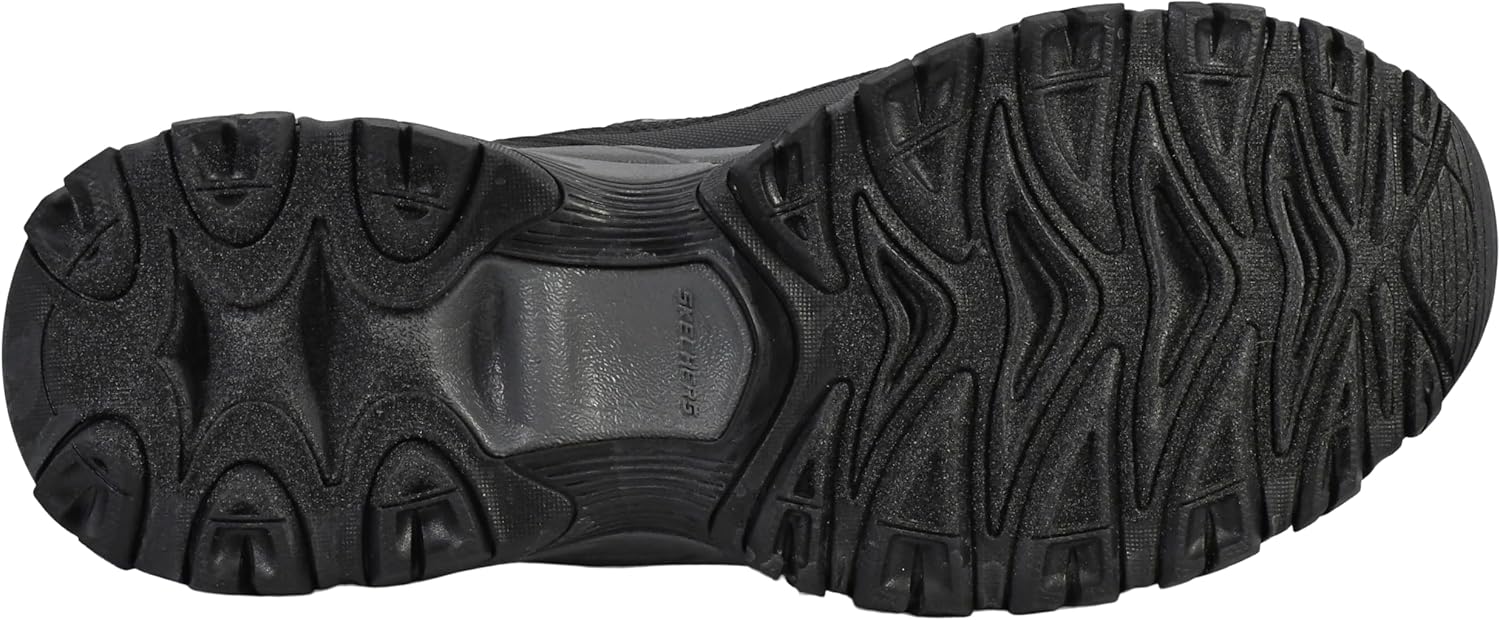 Мужские мокасины Skechers Afterburn M. Fit Ridgeburn без застежек с легким надеванием, черный/угольный — фото 4
