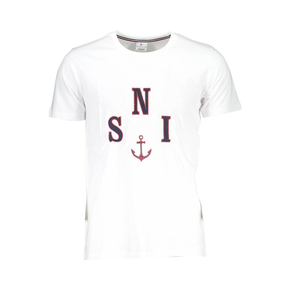 

Белая хлопковая футболка Nautica