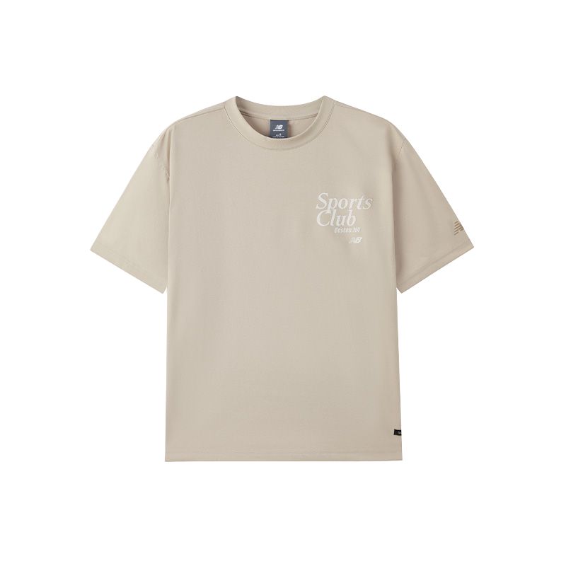 

Футболка Sports Club мужская светло-серая New Balance, светло-серый