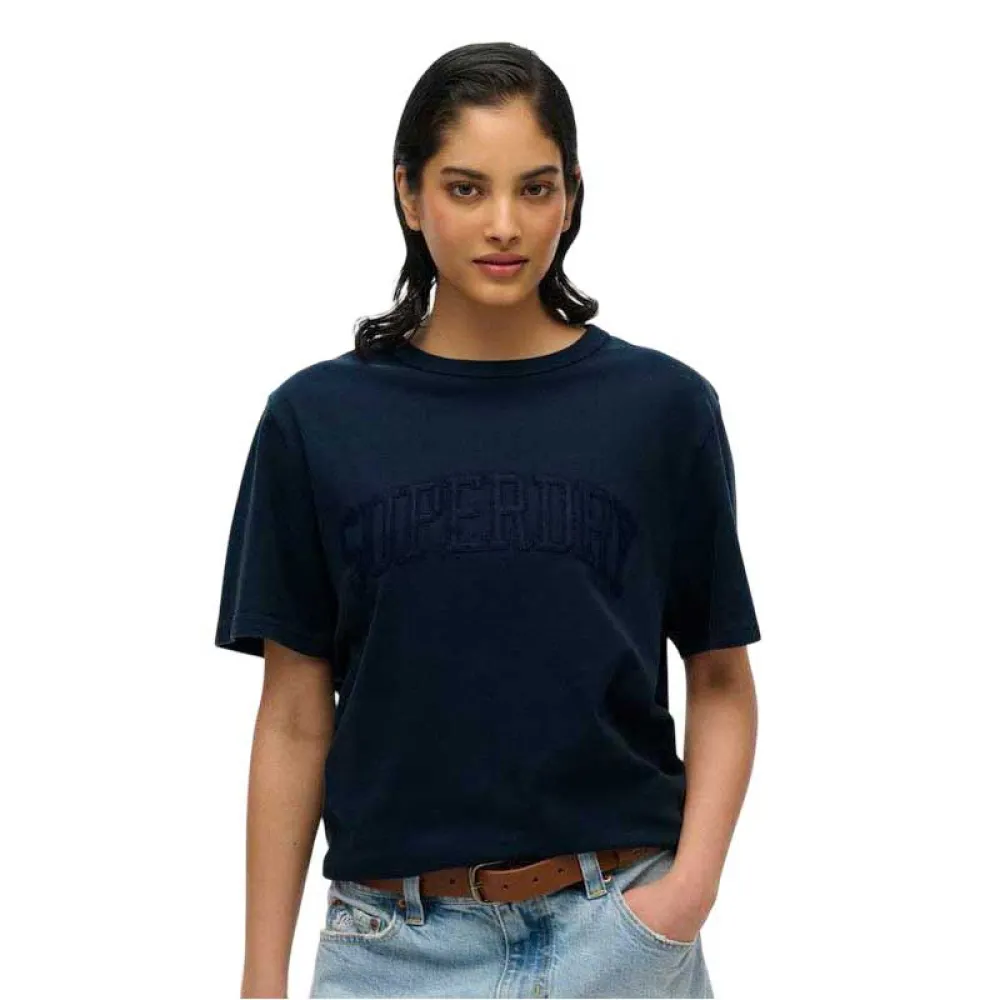 

Футболка с коротким рукавом Superdry Athletic Tonal Oversized, синий