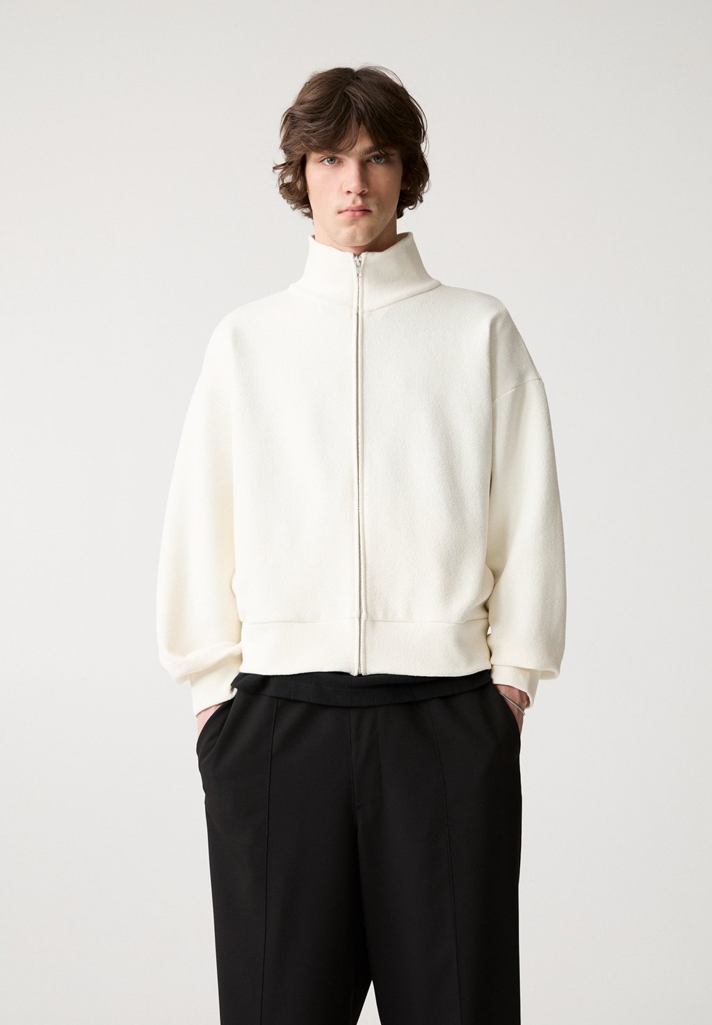 

Толстовка на молнии PULL&BEAR, песочный