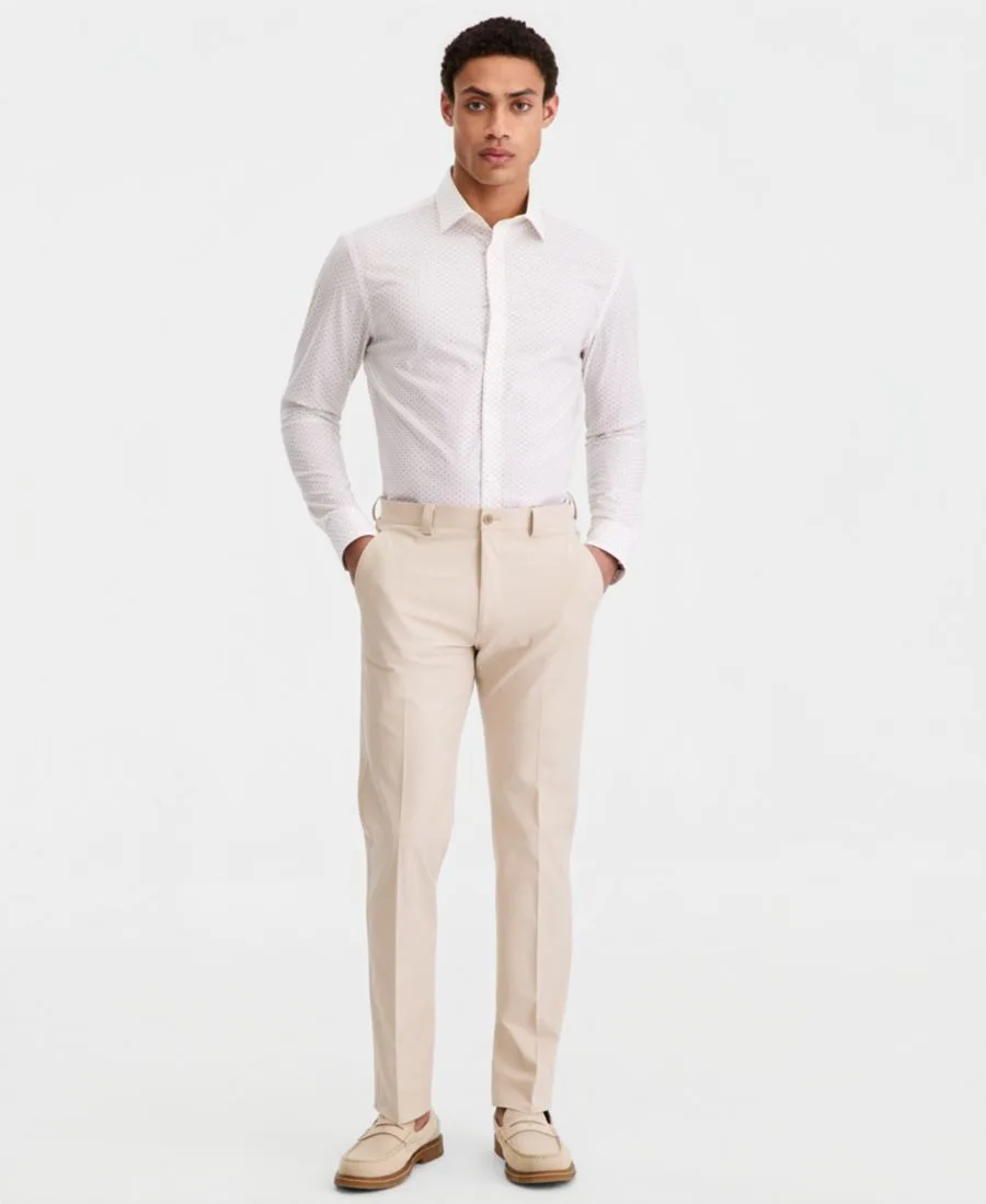 Мужские брюки приталенного кроя Calvin Klein, Tan