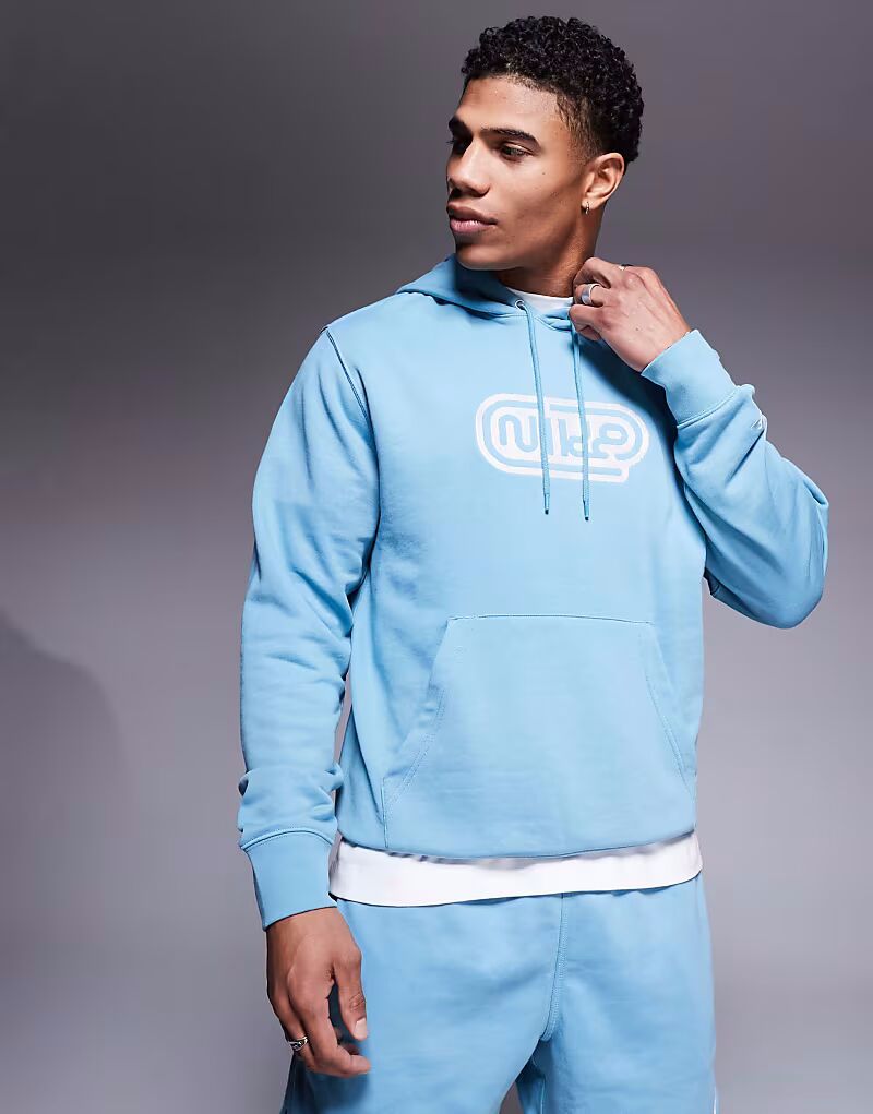 

Толстовка Nike Club с принтом синего цвета