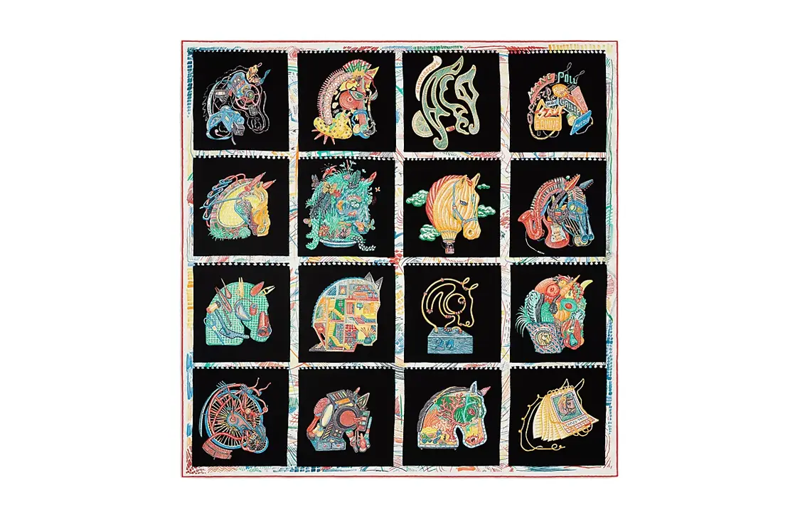 

Шёлковый шарф Unisex Multicolor HERMES