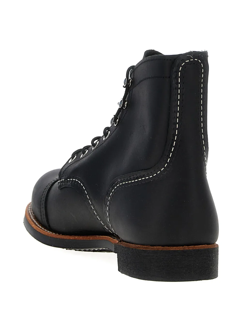 Ботинки Iron Ranger с контрастной прострочкой Red Wing Shoes, черный — фото 4