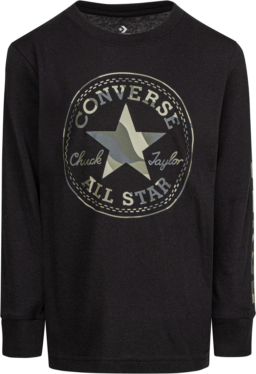 

Футболка Converse Camo Long Sleeve Tee, черный