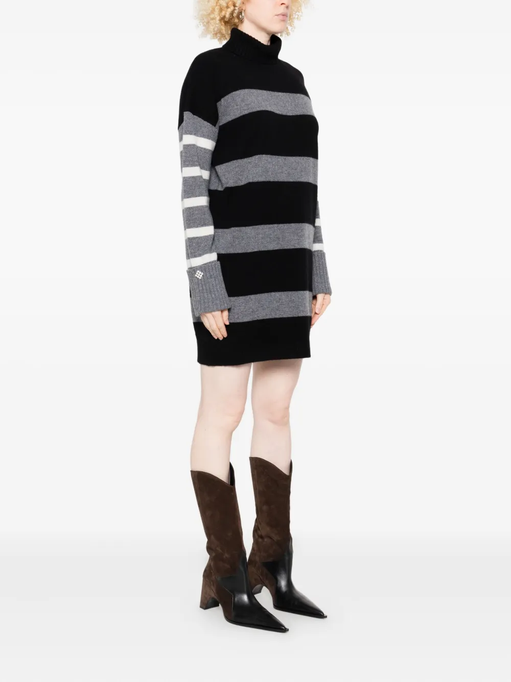 

Платье Striped turtleneck sweater LIU JO, черный
