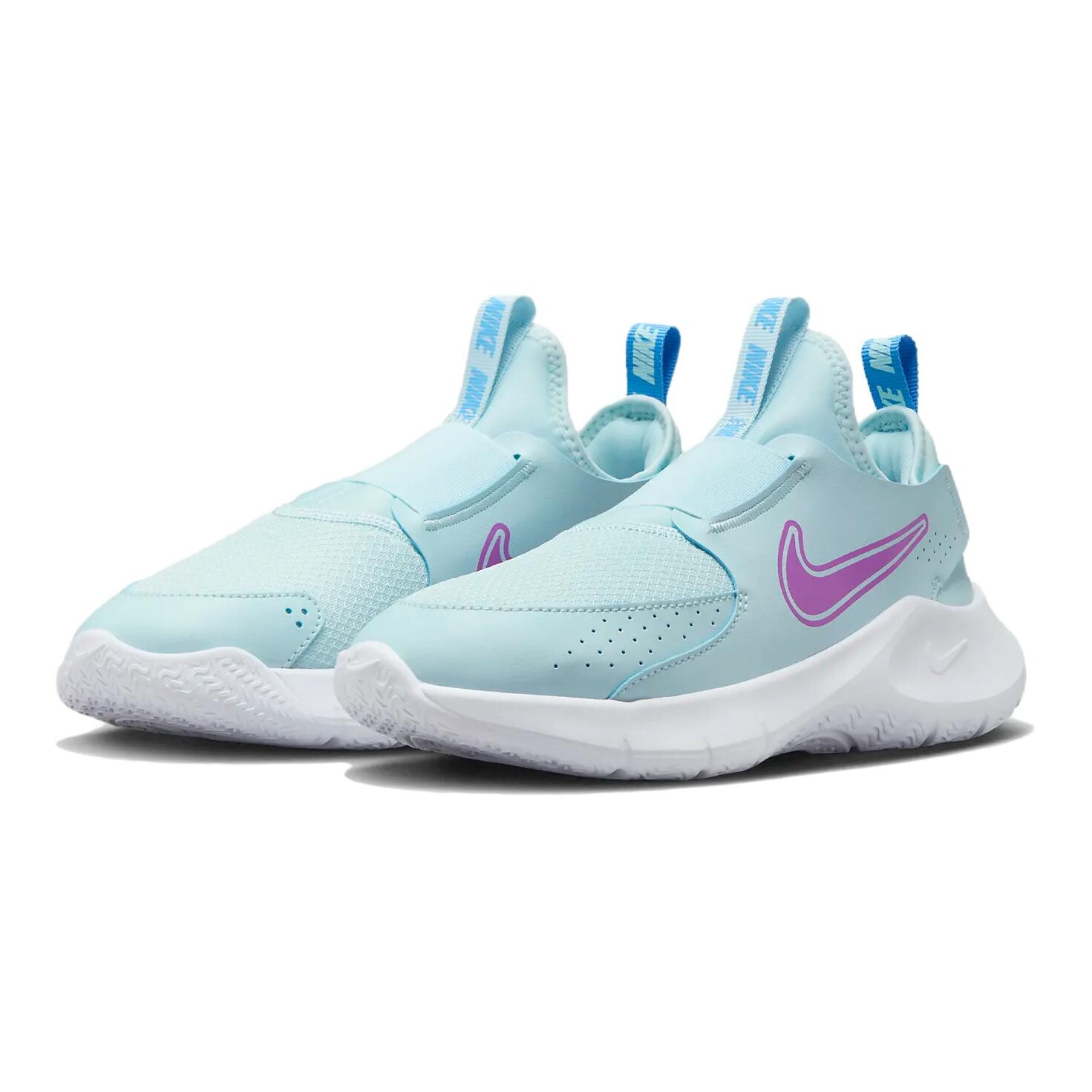 Кроссовки Flex Runner 3 Kids GS Low-top Glacier Blue University Blue Chlorophyll Super Violet Nike, цвет Glacier Blue University Blue Chlorophyll Super Violet — фото 2