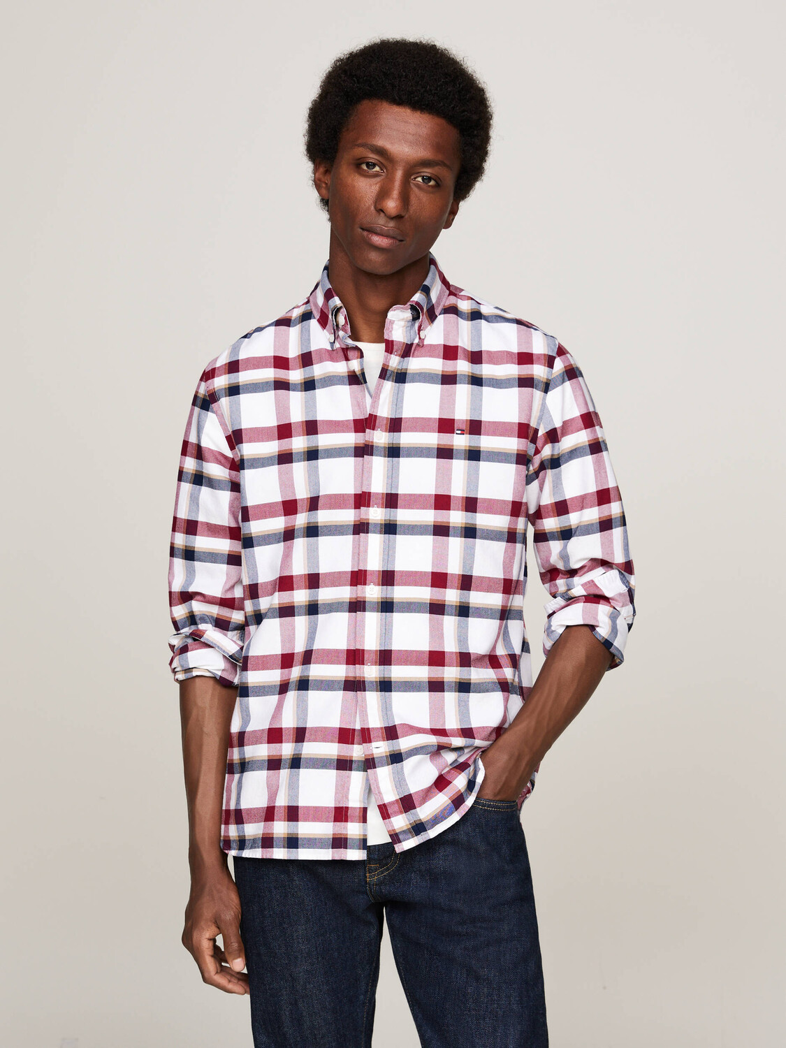

Рубашка Tommy Hilfiger Regular Fit, разноцветный