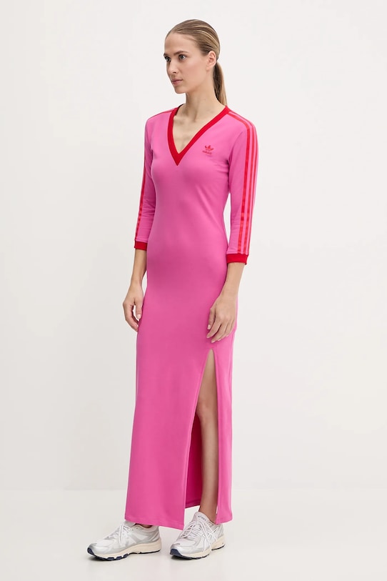 

Макси-платье Maxi Dress V Adidas Originals, розовый
