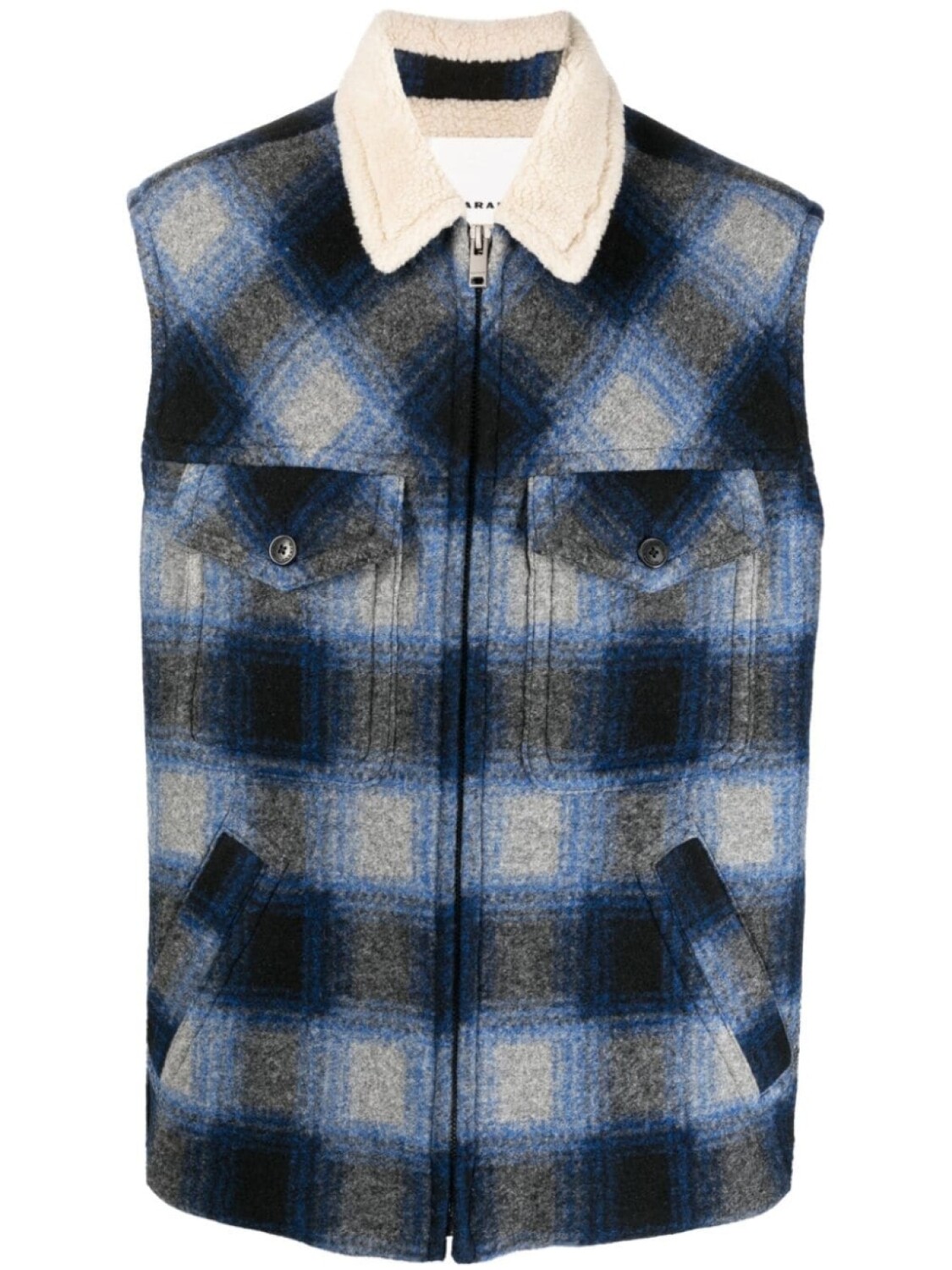 

Marant жилет в клетку, синий