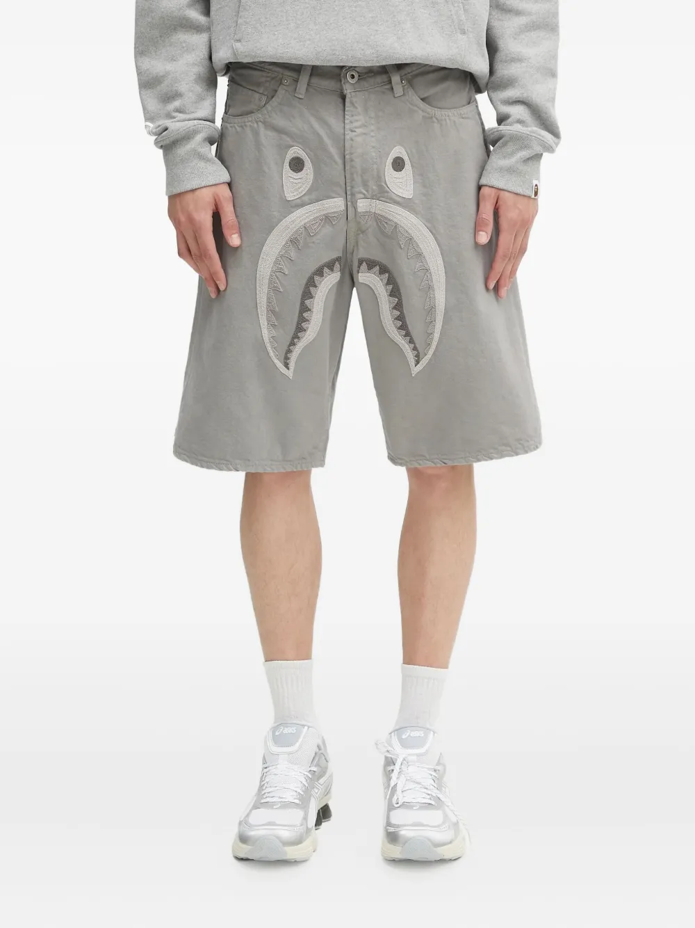

Шорты Shark A BATHING APE, серый