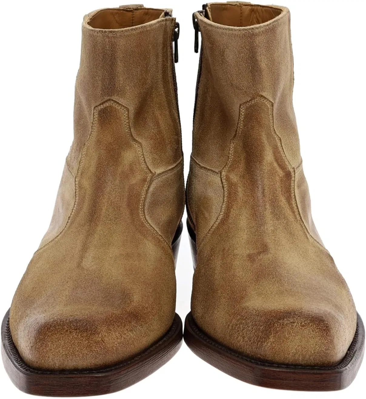 FB Fashion Boots Alvaro Мужские ковбойские ботинки, кожаные ботинки, ботинки в стиле вестерн, бежевые — фото 3