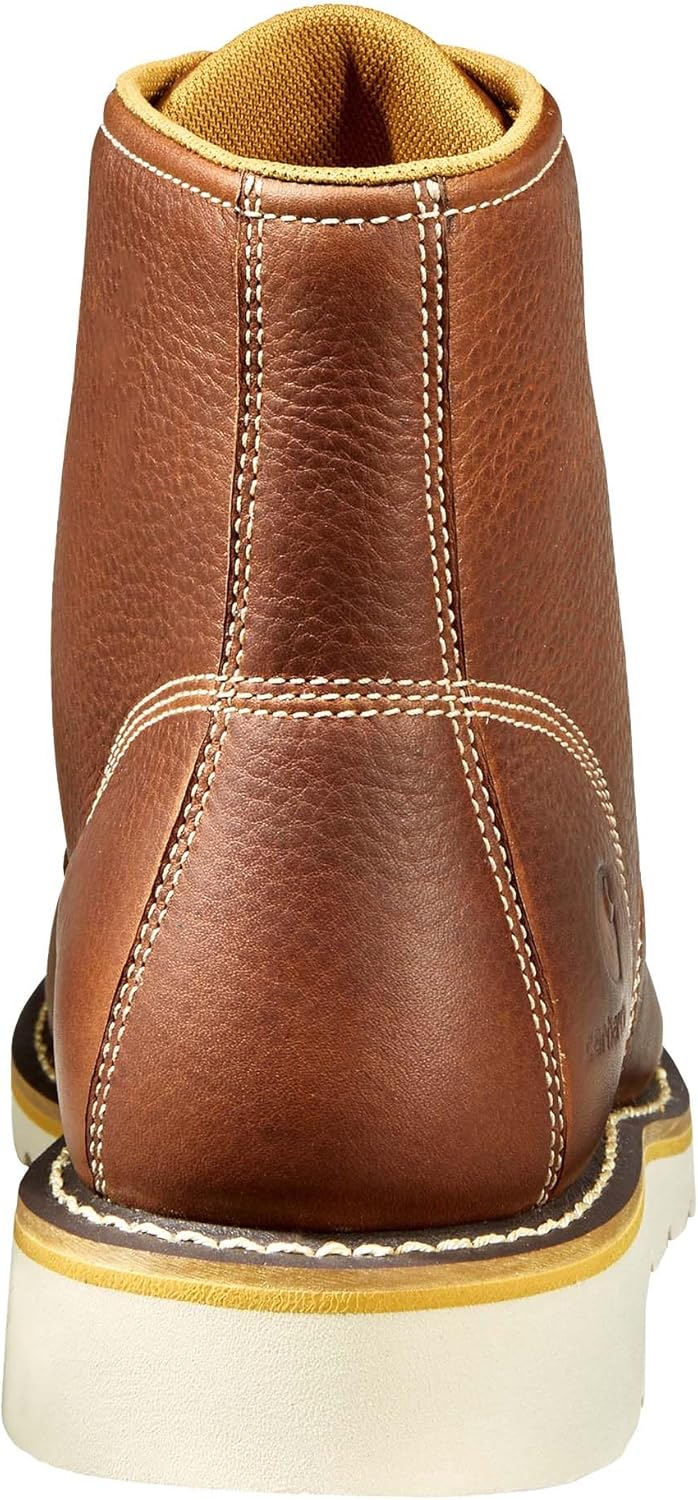 Мужские водонепроницаемые ботинки Carhartt с 15 см подошвой и стальным носком, Soft Tan Full Grain Leather — фото 3
