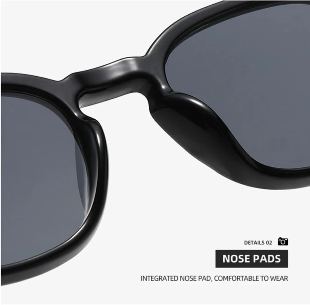 

Солнцезащитные очки с защитой UV400 | Круглая оправа в форме рисовых косточек | Для женщин и мужчин, для занятий спортом на открытом воздухе и вождения DSVIGF, C3