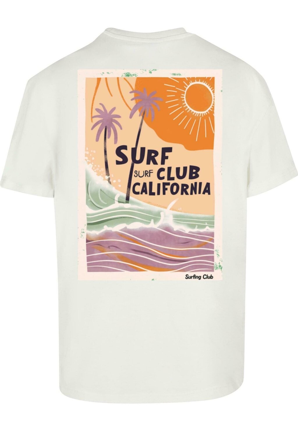 

Футболка с принтом SURF CLUB CALIFORNIA Merchcode, кремовый