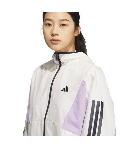Ветровка Adidas Team Loose Fit белая — фото 4
