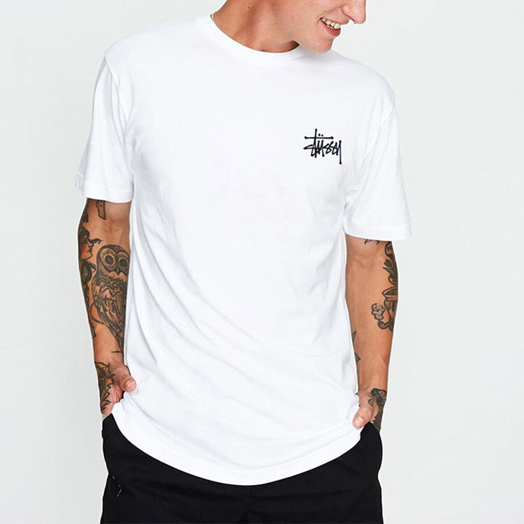 Футболка Stussy Basic, белый — фото 3