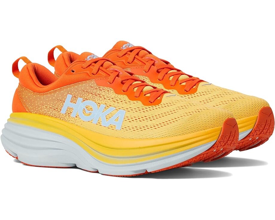 

Кроссовки Hoka Bondi 8, цвет Puffin's Bill/Amber Yellow