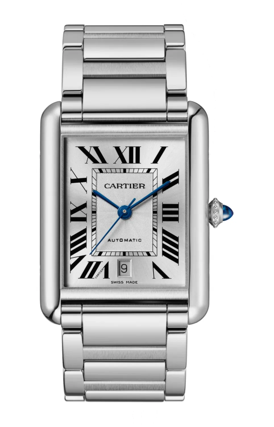 TANK MUST DE CARTIER, модель экстра-лонг, автоматический механизм, сталь - WSTA0053, черный