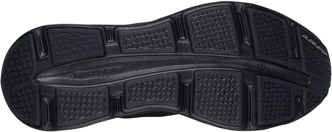 Кроссовки Skechers Herren Glide-Step Altus Turn OutSneaker, Black Mesh Duraleather — фото 4