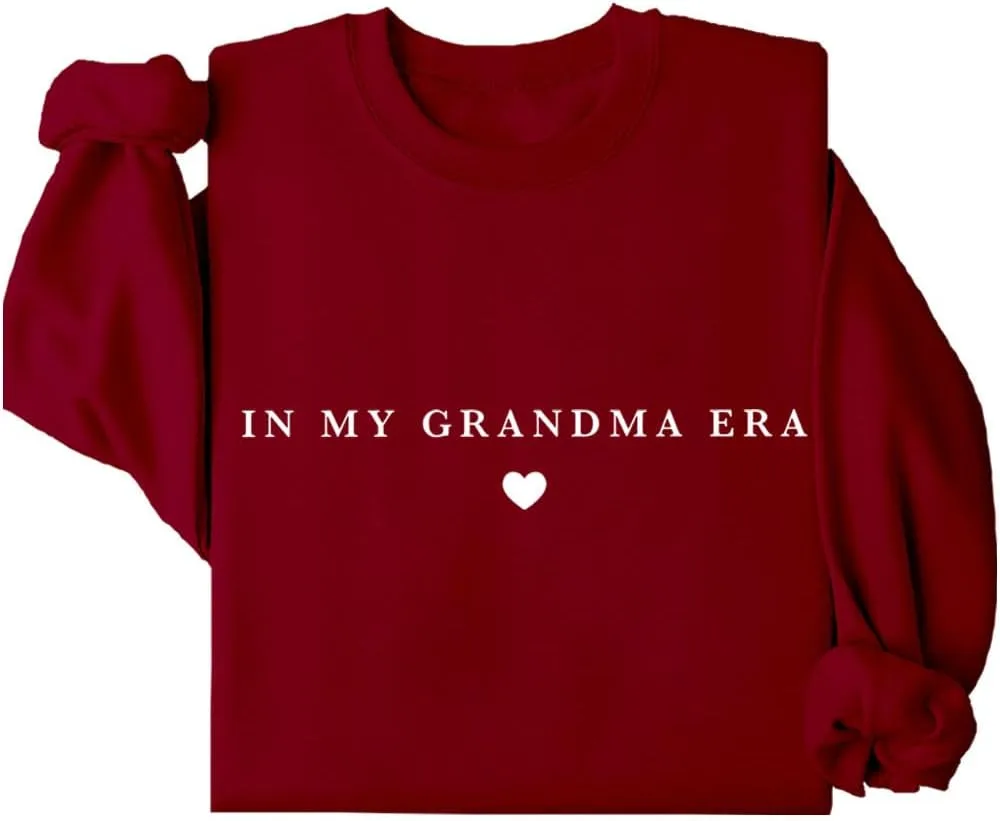 

Свитшот In My Grandma Era с длинными рукавами для женщин и мужчин Relliot
