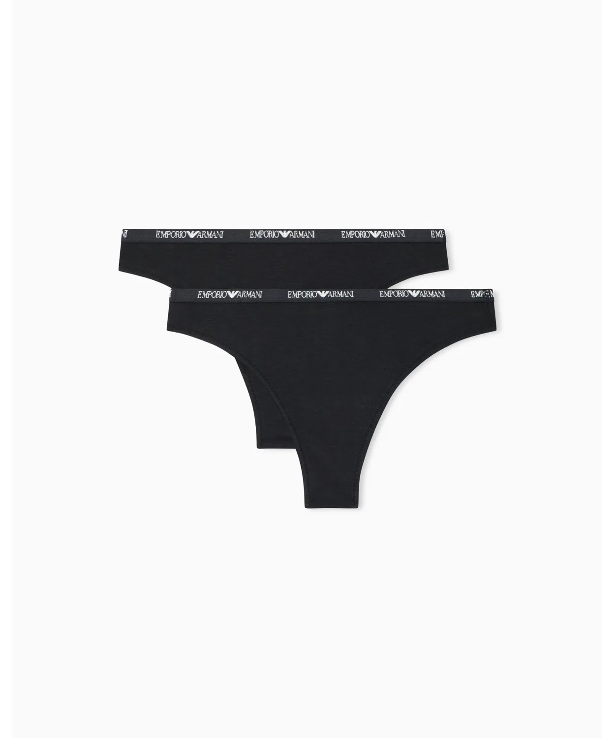 Трусы бразильяны 2 шт. Emporio Armani чёрные
