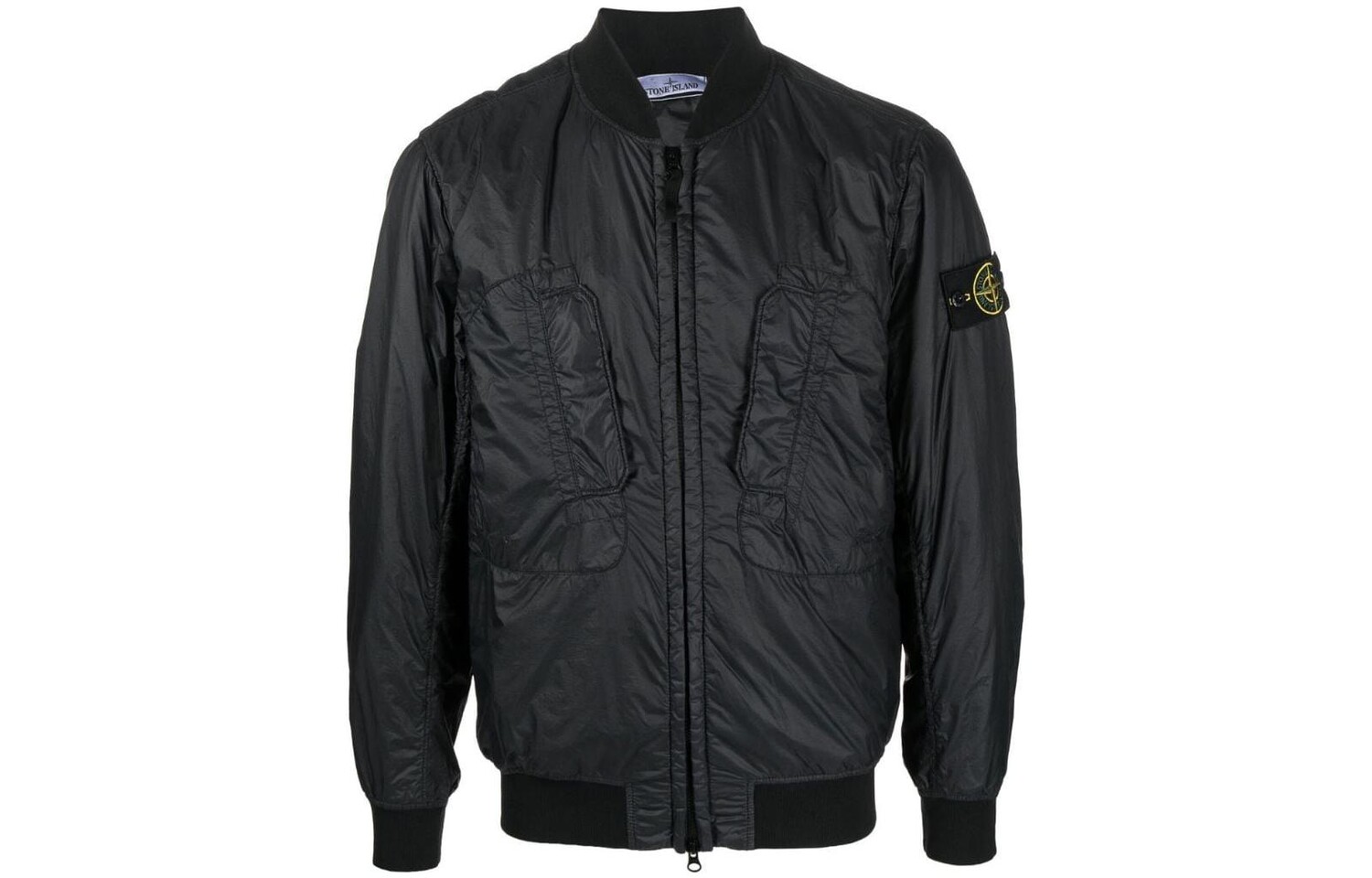 

Куртка мужская Stone Island с вертикальнымм карманами, черный