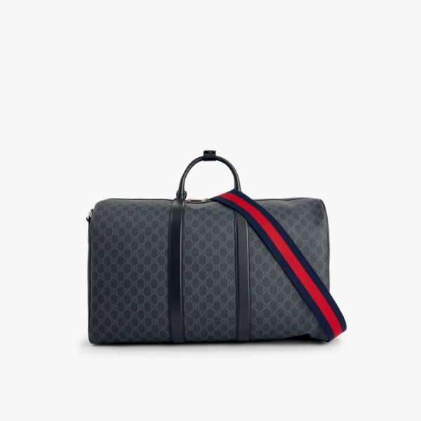 

Сумка-Дафл из ткани с покрытием и монограммным принтом Gucci, черный