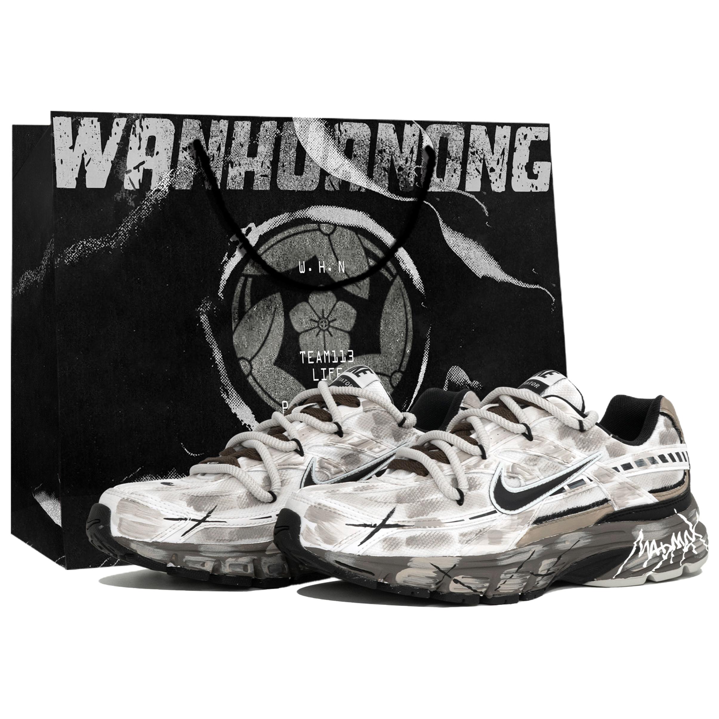 

Nike Беговые кроссовки мужские низкие инициатор Slip Resistant Abrasion Resistant серо-коричневые